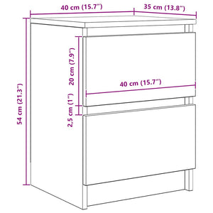 TV-Schrank Sonoma Eiche 40x35x54 cm