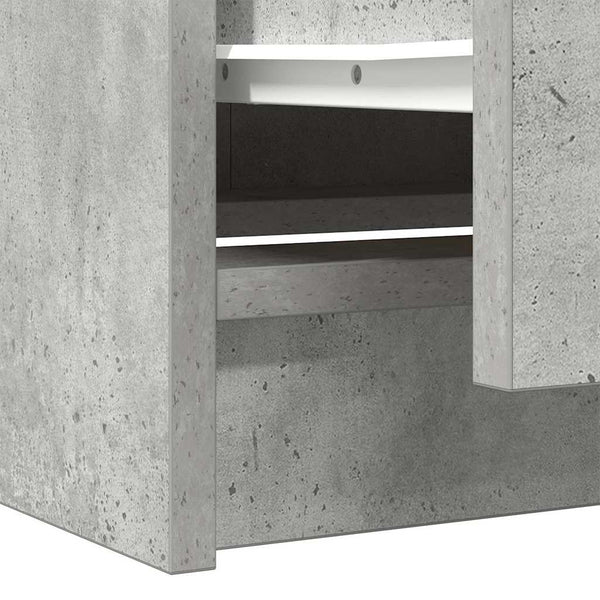 Betongrauer TV-Schrank 40x35x54 cm