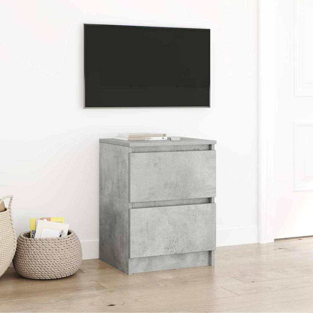 Betongrauer TV-Schrank 40x35x54 cm