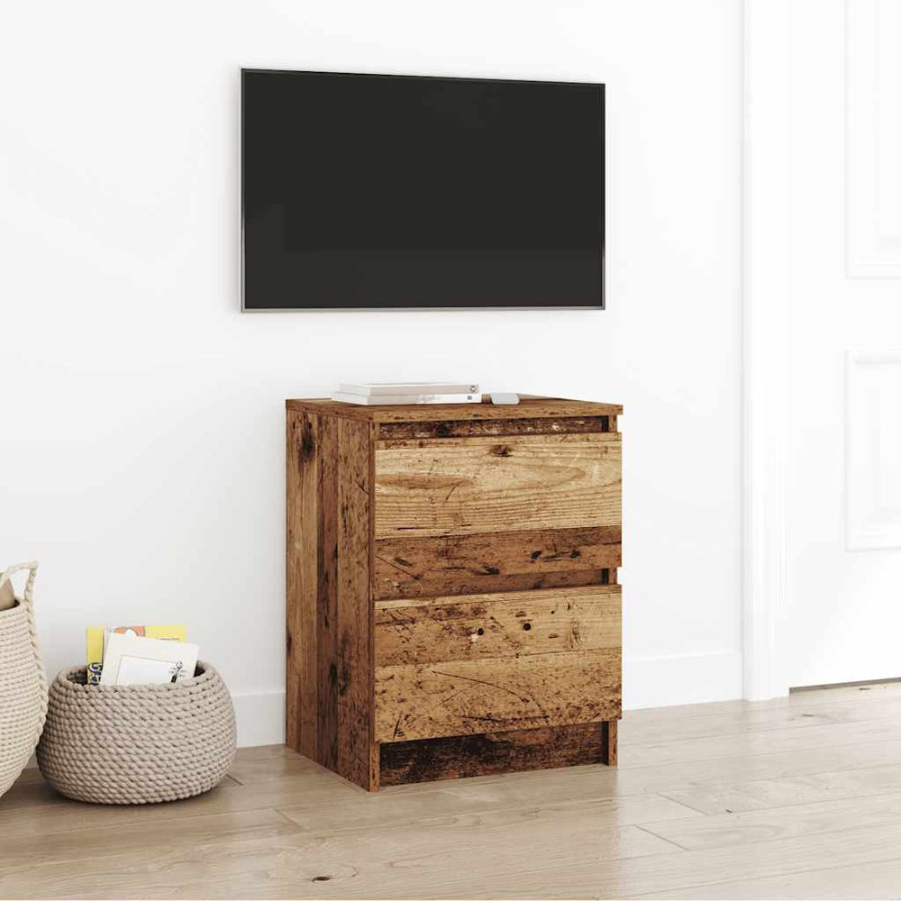 vidaXL Meuble TV aspect bois de récupération 40x35x54 cm Bois d'ingénierie