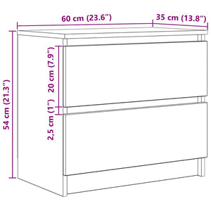 Weißer TV-Schrank 60 cm