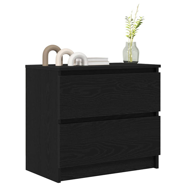 Schwarzer TV-Schrank 60x35x54 cm