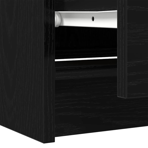 Schwarzer TV-Schrank 60x35x54 cm