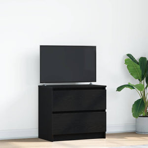 Schwarzer TV-Schrank 60x35x54 cm