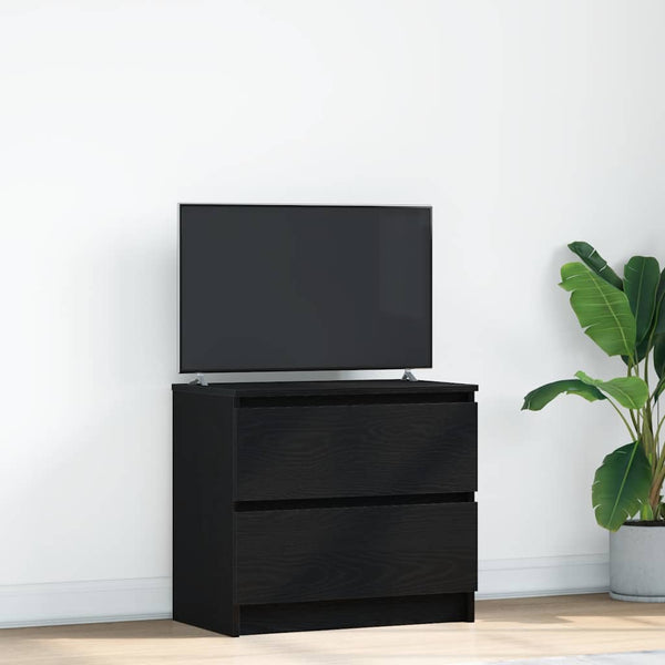 Schwarzer TV-Schrank 60x35x54 cm