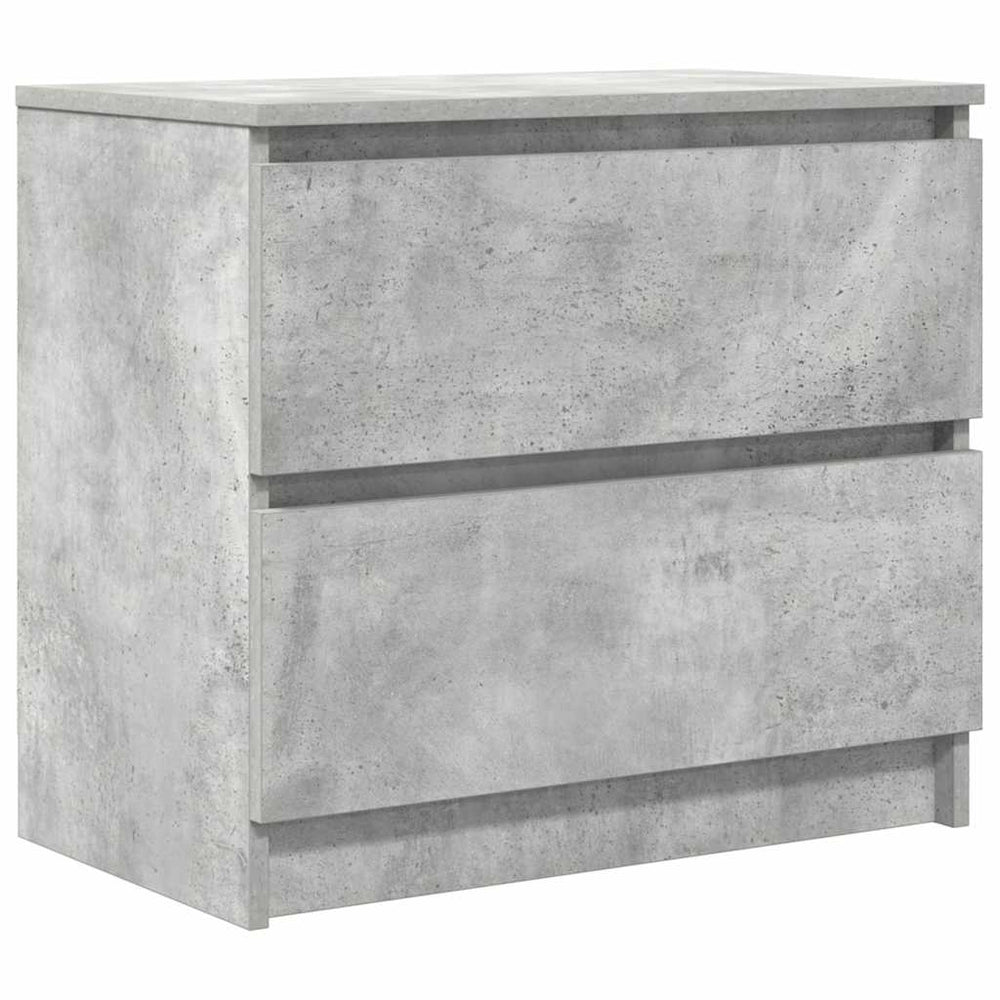 vidaXL Meuble TV gris béton 60x35x54 cm en bois d'ingénierie