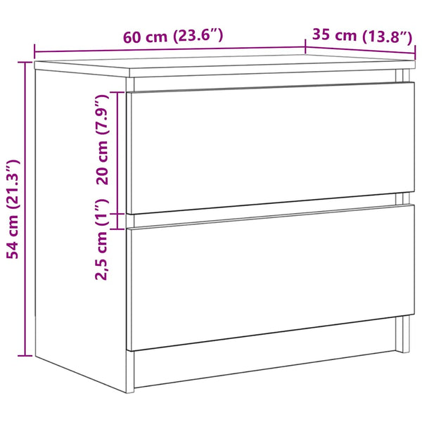 TV-Schrank Räuchereiche 60 cm