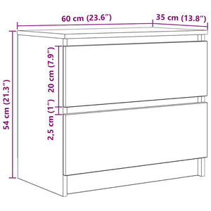 TV-Schrank Braun Eichenoptik 60 cm