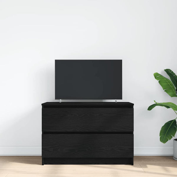 Schwarzer TV-Schrank 80 cm