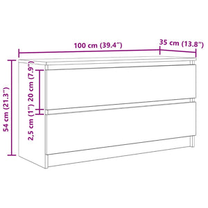TV-Schrank Sonoma-Eiche, 100 cm