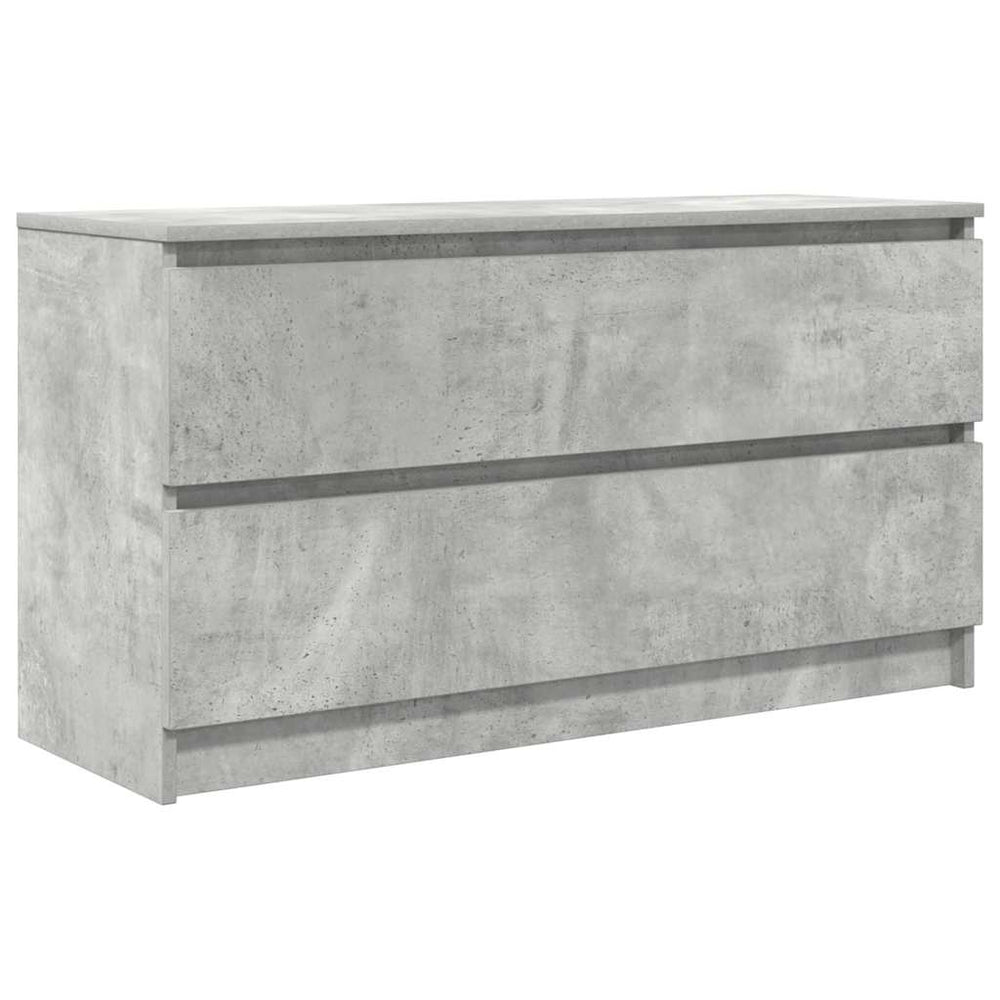 vidaXL Meuble TV Gris béton 100x35x54 cm Bois d'ingénierie