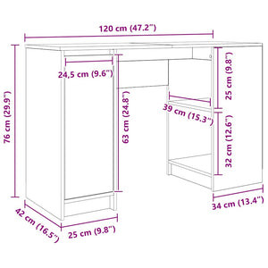 Weißer Schreibtisch 120 cm