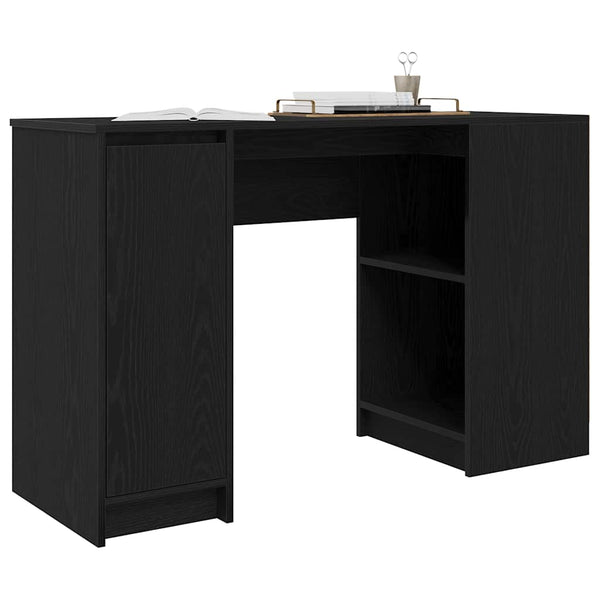 Schreibtisch Schwarz Eichen-Optik 120 cm