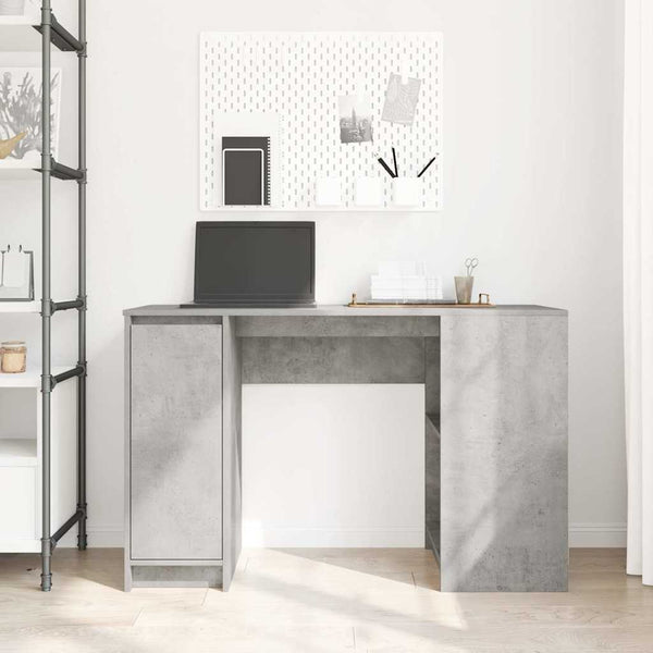 vidaXL Desk Concrete Gray 120x42x76 cm Engineered Wood