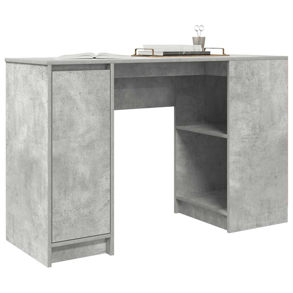 vidaXL Desk Concrete Gray 120x42x76 cm Engineered Wood