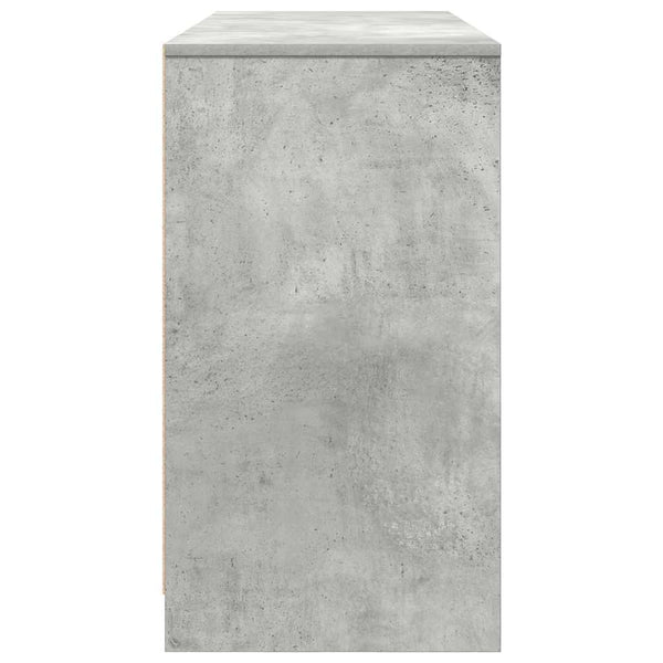 vidaXL Desk Concrete Gray 120x42x76 cm Engineered Wood