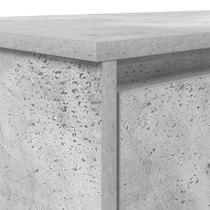 vidaXL Desk Concrete Gray 120x42x76 cm Engineered Wood