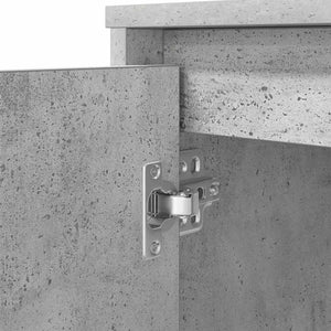 vidaXL Desk Concrete Gray 120x42x76 cm Engineered Wood