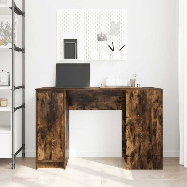vidaXL Bureau chêne fumé 120x42x76 cm Bois d'ingénierie