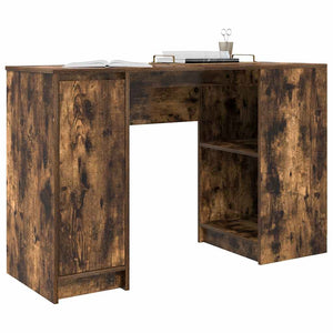 vidaXL Bureau chêne fumé 120x42x76 cm Bois d'ingénierie
