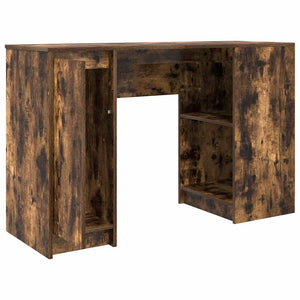 vidaXL Bureau chêne fumé 120x42x76 cm Bois d'ingénierie