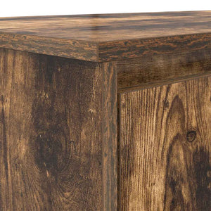 vidaXL Bureau chêne fumé 120x42x76 cm Bois d'ingénierie
