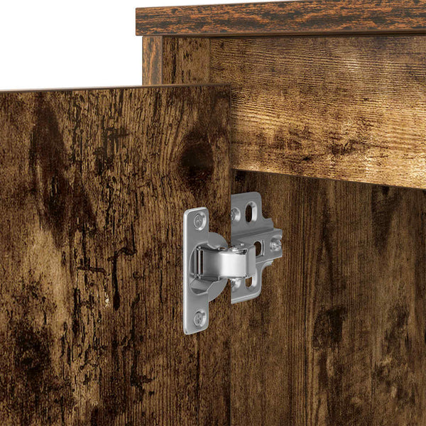 vidaXL Bureau chêne fumé 120x42x76 cm Bois d'ingénierie