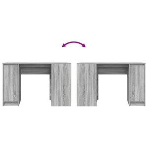Schreibtisch Grau Sonoma 120 cm