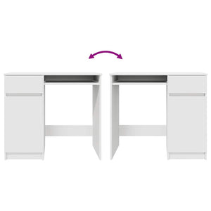 Weißer Schreibtisch 86 cm