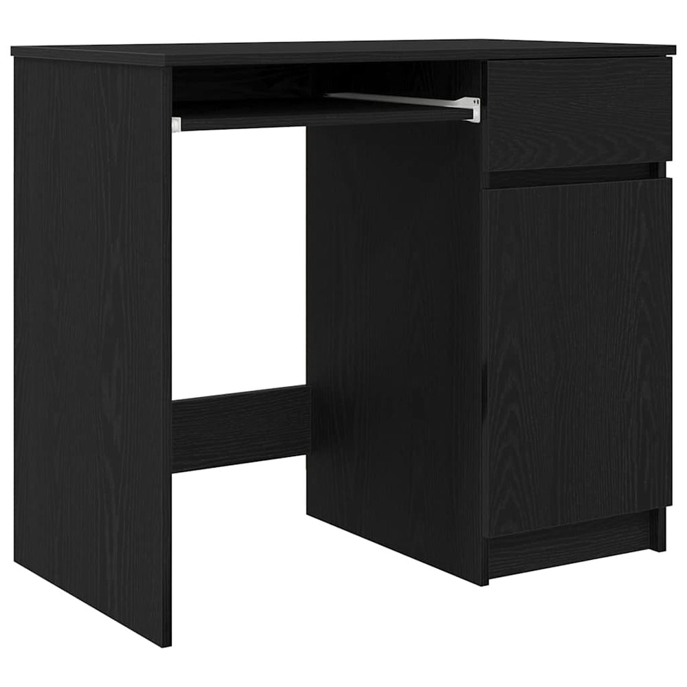 Schreibtisch Schwarz Eichenoptik 86 cm