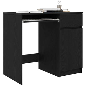 Schreibtisch Schwarz Eichenoptik 86 cm