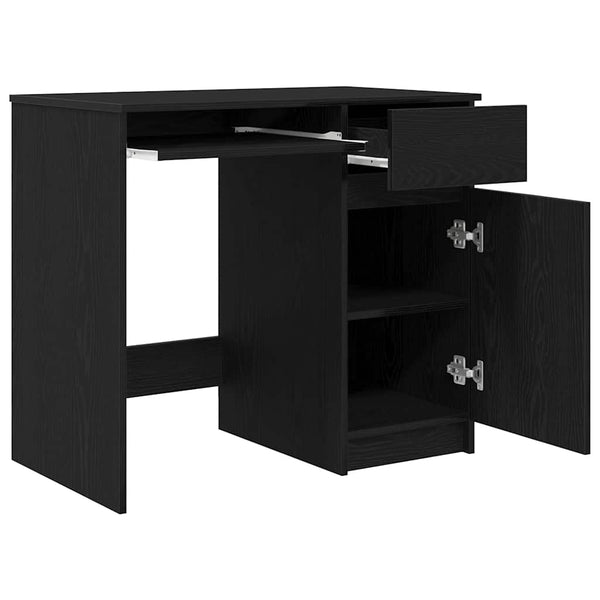 Schreibtisch Schwarz Eichenoptik 86 cm