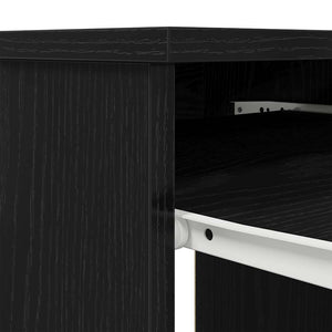 Schreibtisch Schwarz Eichenoptik 86 cm
