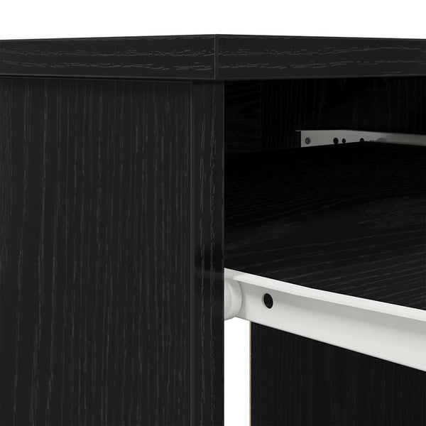Schreibtisch Schwarz Eichenoptik 86 cm