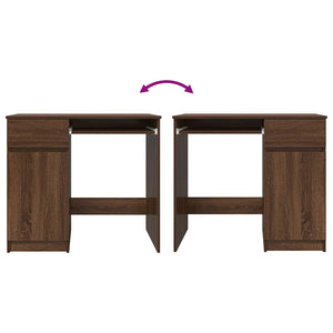 Schreibtisch Braun Eichen-Optik 86 cm