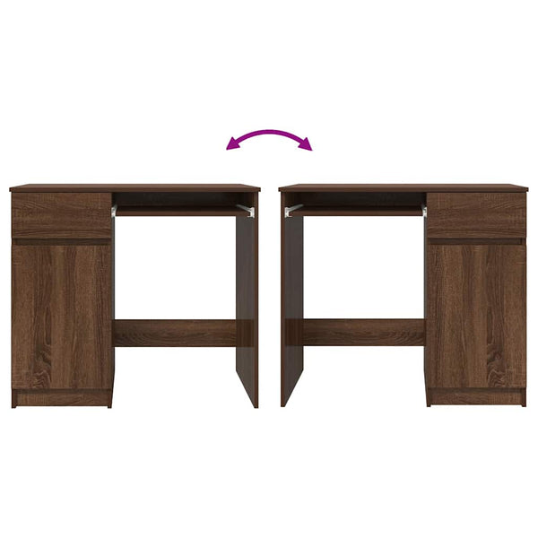 Schreibtisch Braun Eichen-Optik 86 cm