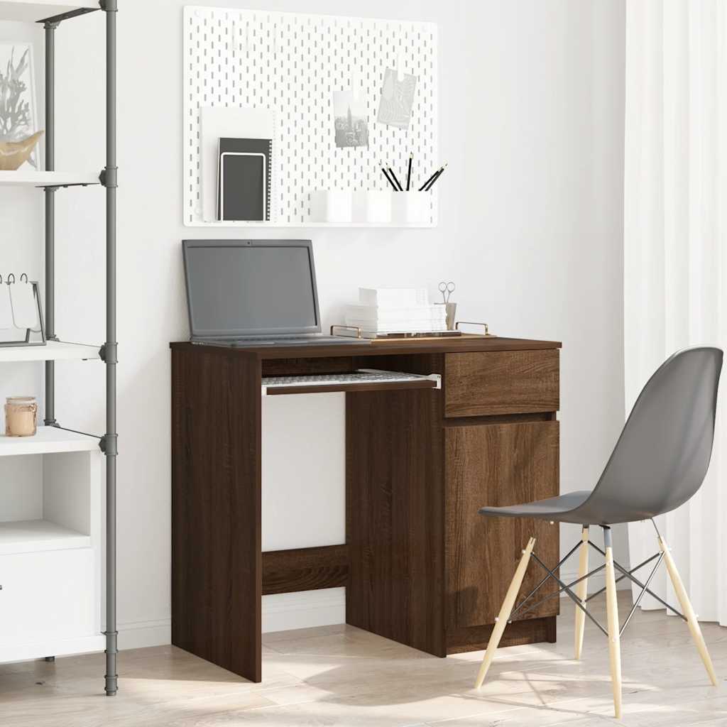 Schreibtisch Braun Eichen-Optik 86 cm