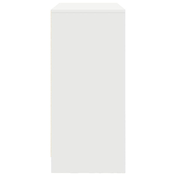 Weißes Sideboard mit Schubladen, 70,5 cm