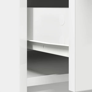 Weißes Sideboard mit Schubladen, 70,5 cm
