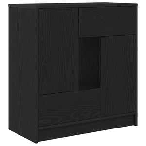 Schwarzes Sideboard Eichen-Optik mit Schubladen