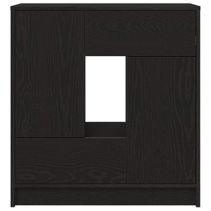 Schwarzes Sideboard Eichen-Optik mit Schubladen