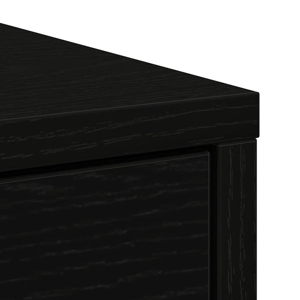 Schwarzes Sideboard Eichen-Optik mit Schubladen
