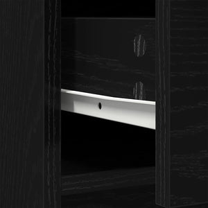 Schwarzes Sideboard Eichen-Optik mit Schubladen