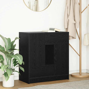 Schwarzes Sideboard Eichen-Optik mit Schubladen