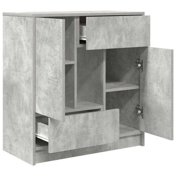 Betongraues Sideboard mit Schubladen