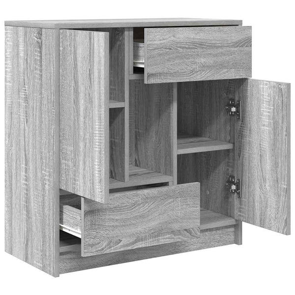 Graues Sideboard Sonoma mit Schubladen
