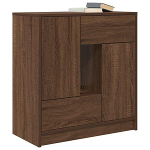 Sideboard Braun Eichen-Optik mit Schubladen