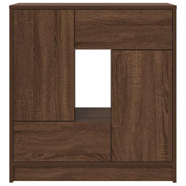 Sideboard Braun Eichen-Optik mit Schubladen