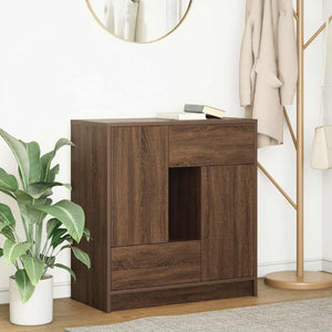 Sideboard Braun Eichen-Optik mit Schubladen