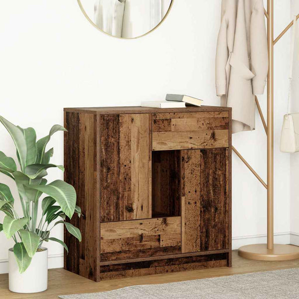 Sideboard mit Schubladen Altholz-Optik